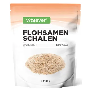 Vit4ever Flohsamenschalen 1100 g - 99% Reinheit