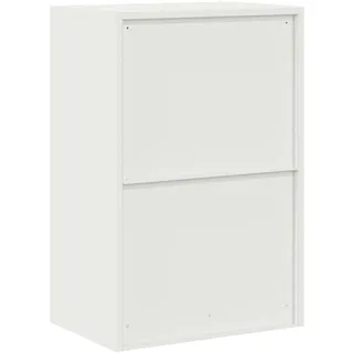 vidaXL Aufbewahrungsschrank Weiß 60 x 40 x 90 cm Stahl
