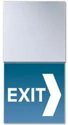 LED Lichtsignal "Hinweis" mit weißen LEDs (Aluminium)