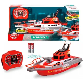 DICKIE RC-Boot Feuerwehrboot CH RTR rot