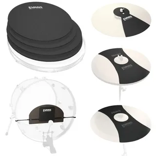 Evans Schlagzeug Evans SoundOff Drum Mute Rock,Komplett, Set schwarz