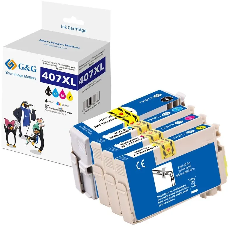 G&G XL-Druckerpatronen kompatibel zu Epson 407XL Multipack