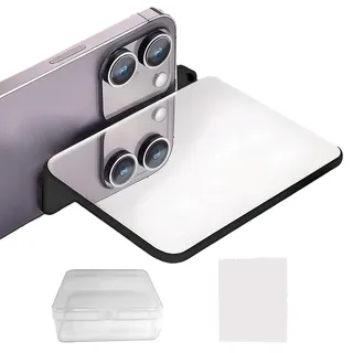 Spiegeleffektobjektiv – HD-Glasreflexionskits, Smartphone-Fotoversorgung, tragbares Videotool | 11,5 x 8 x 1 cm, schwarz, weiß, Aufbewahrungsbox, Stoff, für Ehemann, Sohn, Jugend, Familie, Fra