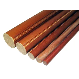 Rotek Phenolharzverbundwerkstoff - Baumwoll-Hartgewebe Vollstab (PFCC 42, HGW 2088) - L:1.000mm, Ø18mm