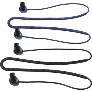 kwmobile 2X Halteband kompatibel mit Samsung Galaxy Buds Pro Headphones - Kopfhörer Halter Band Strap in Schwarz Blau