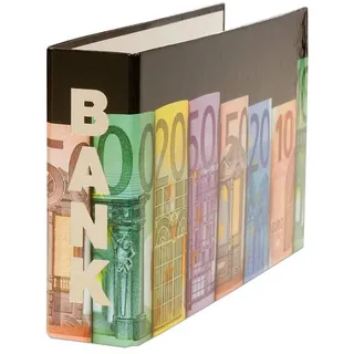 Livepac Office Bankordner / 140x250mm / für Kontoauszüge Motiv: "Banknoten"