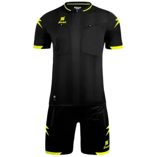 Zeus Kit Arbitro Marko Schiedsrichter Trikot Set 2-tlg. Schwarz/Gelb-S