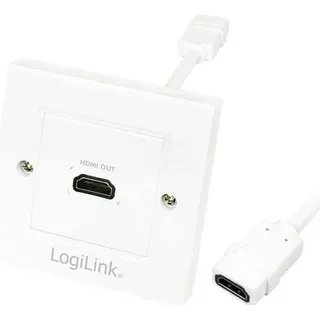 Logilink AH0014 HDMI Adapter [1x HDMI-Buchse - 1x HDMI-Buchse] Weiß