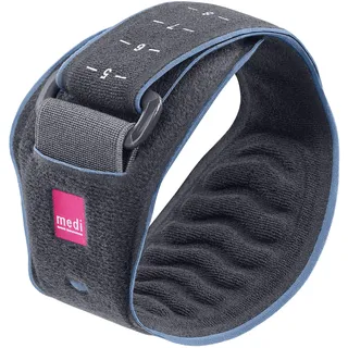 medi Epibrace - Epicondylitisspange unisex | grau | Unterarmbandage zur Schmerzlinderung der Sehnenansätze | Beidseitig tragbar | Tennisarm oder Golferarm