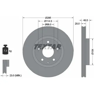 Textar Bremsscheibe PRO