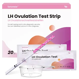 Femometer 20 Ovulationstest 25 miu/ml optimaler Sensitivität mit Urinbecher