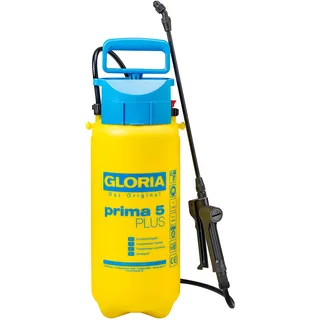 Gloria Drucksprüher prima 5 PLUS, Gartenspritze für Essig/Essigsäure 5 L