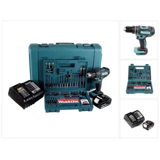 DHP482SFK inkl. 1 x 3,0 Ah + Ladegerät + 100 tlg. Bit Bohrer Set + Koffer