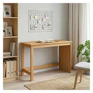 vidaXL Schreibtisch Honigbraun 112 x 50 x 75 cm Massivholz Kiefer