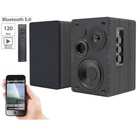 Auvisio MSS-95.usb, aktives Stereo-Regallautsprecher-Set, Soundbox, Bluetooth 5.0, 120 W