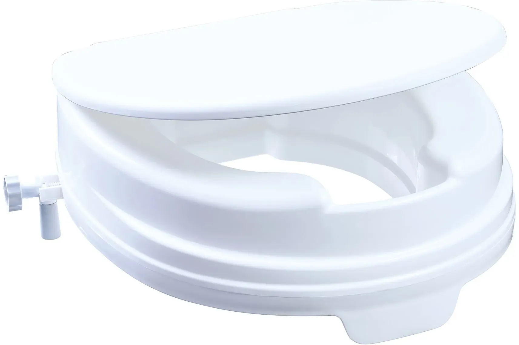 Toilettensitzerhöhung Relaxon Basic weiß, mit Deckel