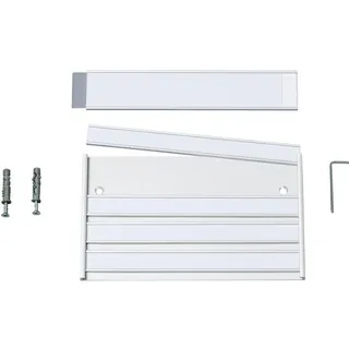Ultradex Türschild silver 1 Titelfeld/4 Namensfelder, Aluminium eloxiert,