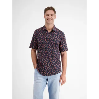 Lerros Kurzarmhemd "LERROS Herren Jerseyhemd, floral gemustert - Classic navy), - L