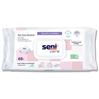 Seni Care Sensitive Feuchtpflegetücher, 68 Stück