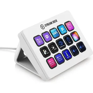 Elgato Stream Deck MK.2 White – Studio-Controller, 15 Makrotasten, Auslösen Von Aktion In Apps Und Software Wie OBS, Twitch, Youtube Und Anderen, Für Mac Und PC