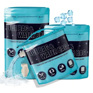 Mocraft Wasserkanister Faltbar 3er Set Wasserkanister Camping 2.5L/5L Wasserbeutel mit Hahn und Tragegriff für Outdoor Camping Wanderungen Picknicks