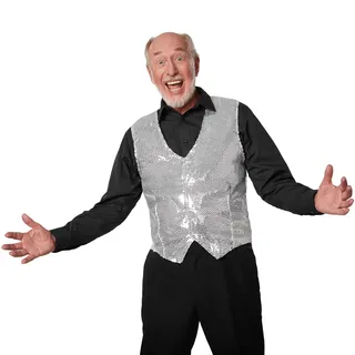 Tectake tectake® Pailletten-Weste Herren