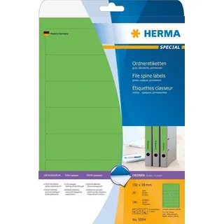 Herma Ordneretiketten 38,0 x 192,0 mm grün