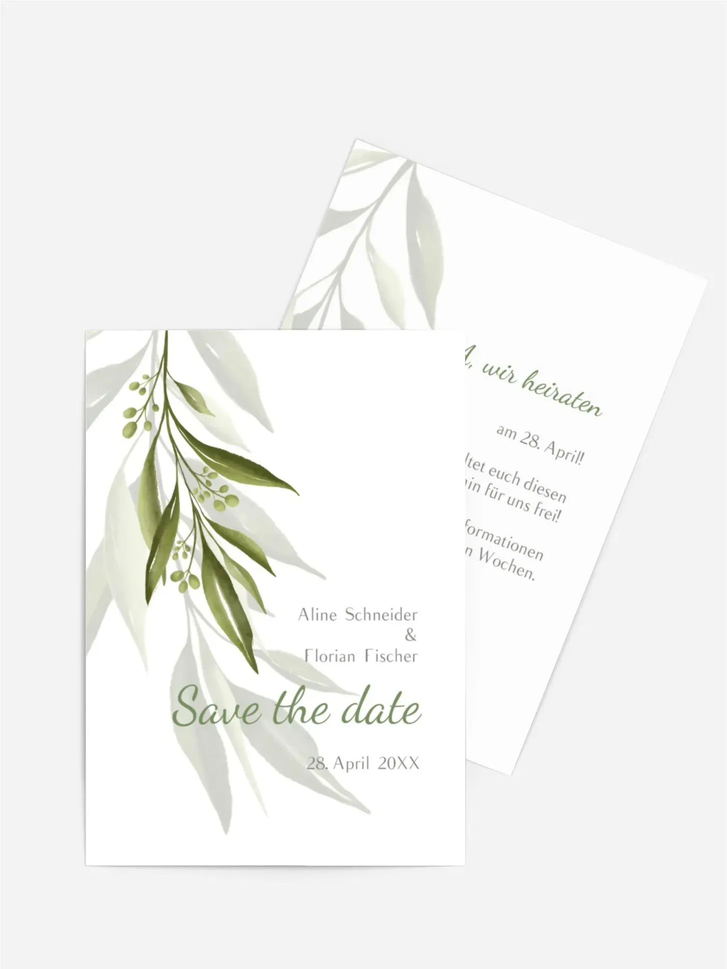 Hochzeitskarten selbst gestalten mit Spruch und Fotos im Onlinedesigner bei Meine-Kartenmanufaktur.de