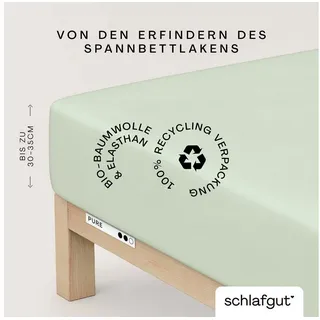 Baumwolle 90 x 190 - 100 x 220 cm green light