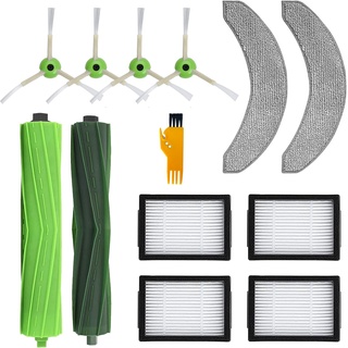 13-teiliges Zubehör-Set, Ersatz für iRobot Roomba Combo J7+/J7Plus/J9+ Roboter-Staubsauger (nur für J7), Nicht für J7, 2 Rollen, 4 Seitenbürsten, 4 Filter, 2 Wischtuch, 1 Reinigungsbürste