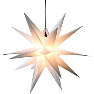 HGD Saico LED-Stern mit Timer Ø 35 cm warmweiß weiß