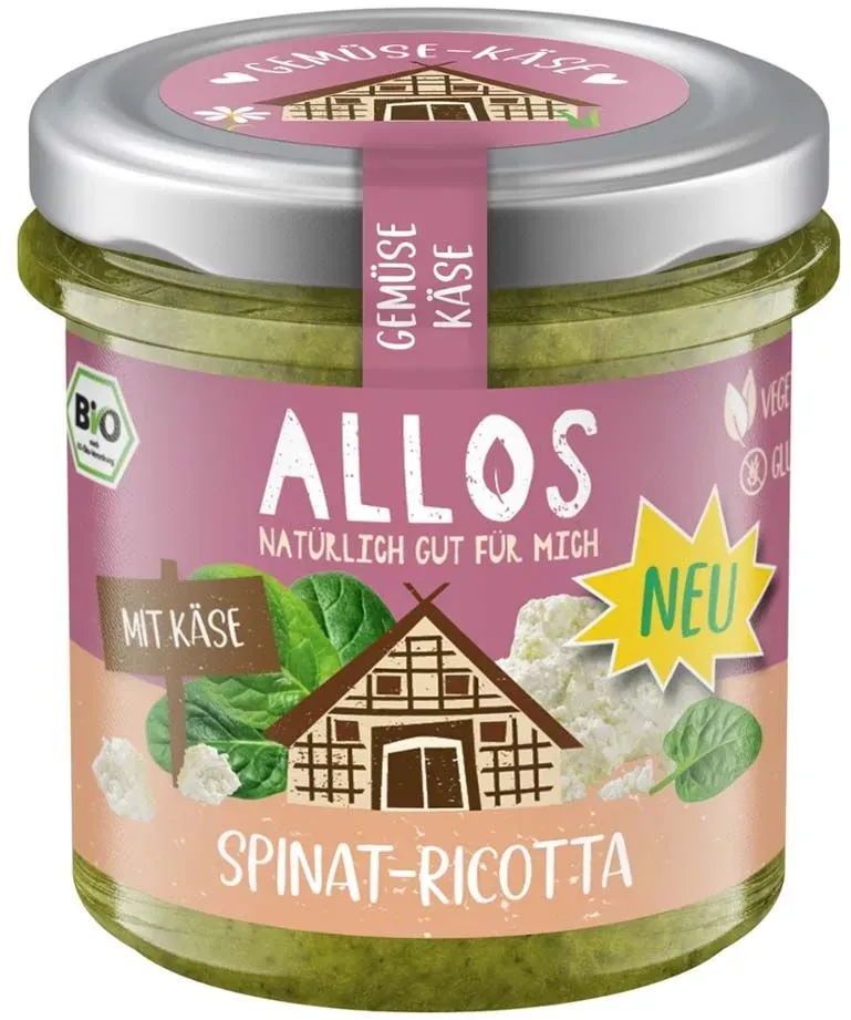 Gemüse Käse Aufstrich - Spinat-Ricotta 135g