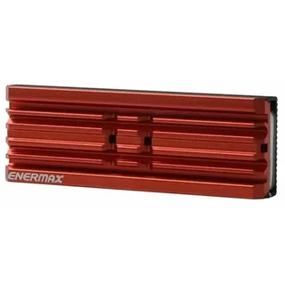 Enermax Technology Enermax ESC001 M.2 2280 SSD Aluminium Kühlkörper für PS5/PC; doppelseitig inkl. Wärmeleitpads; ESC001-B, rot