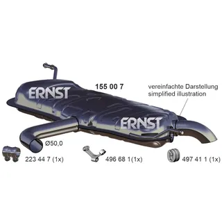 Ernst Endschalldämpfer 155007