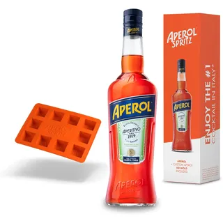 Aperol Aperitivo Geschenkset - 1 x 0,7 l - Aperol im Set mit Eiswürfelform - 11% Vol. Alkohol - das Original