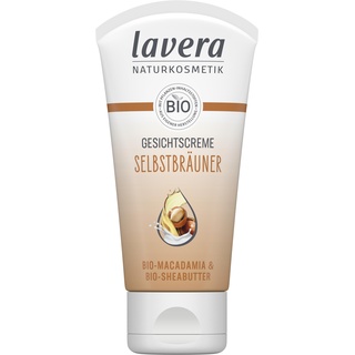 lavera Selbstbräunungscreme Gesicht - Selbstbräuner - natürliche Bräune - feuchtigkeitsspendend - vegan - Naturkosmetik - 50 ml