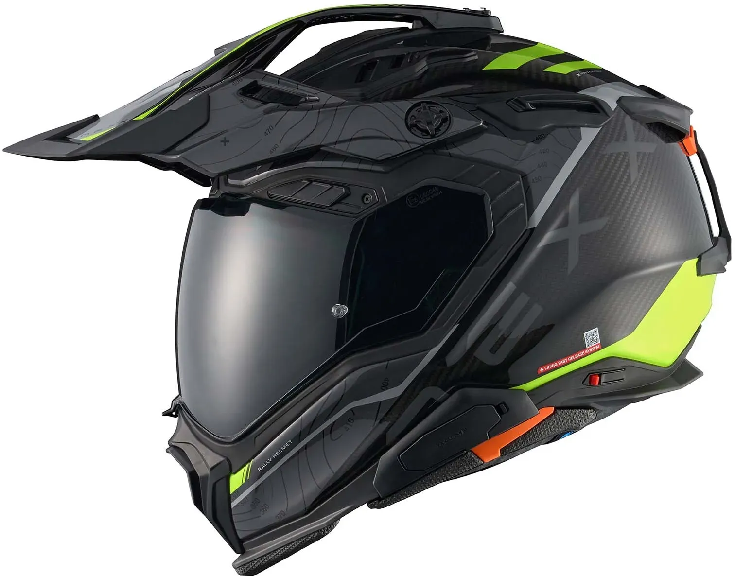 NEXX Helm X.WED3 FURKA CARBON Grau.NEON - XXL