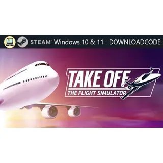 NEU PC Computer Spiel Take Off The Flight Simulator für Windows 10 11 STEAM Code
