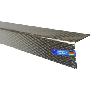Edelstahl Winkel, 500mm Winkel Profil 100x100 mm Schenkelinnenmaß aus Edelstahl 5WL, 1 mm stark L Profil, Winkelblech, Kantenschutzprofil