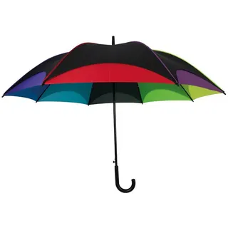 MacMa ohne Markenname XXL Automatik-Regenschirm in Regenbogenfarben - ohne Angabe