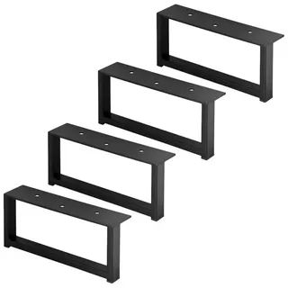 Prima-Online Möbelfuß Möbelfuß Rechteckiges Möbelbein, Möbelfüße, Schrankfuß Sofafuß, H: 87mm schwarz