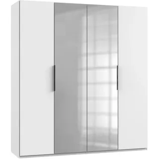 Level 200 x 216 x 58 cm weiß mit Spiegeltüren