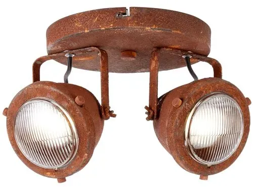 Brilliant LED Deckenstrahler Carmen Glass rost Industrial GU10 5W 3000K Warmweiß...