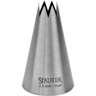 Städter Spritztülle, Edelstahl, Silber, 11 mm