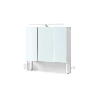 VASAGLE Spiegelschrank weiß 70,0 x 14,5 x 70,0 cm