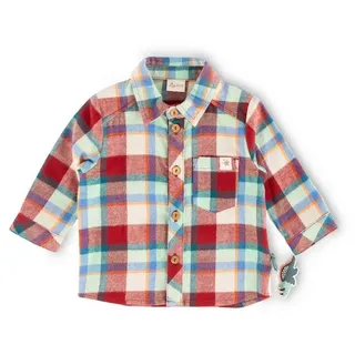 Sigikid Langarmhemd Flanellhemd dino world für Babys und Kleinkinder (1-tlg) rot 80