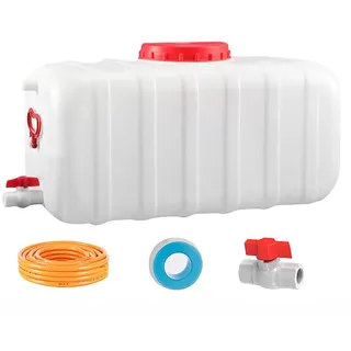 MJHETCY Brauchwassertanks 25L/35L/50L/80L/110L/200L Wassertank,Plastikeimer,Verdickter Wasserturm In Lebensmittelqualität Mit Wasserhahn Für Die Wasserspeicherung Im Haushalt(Size:35L)