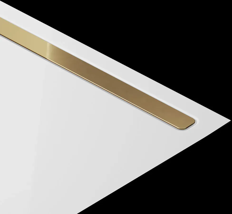 KALDEWEI NEXSYS, Designblende, für Duschfläche mit Länge 100cm, 687771250957, Farbe: gold glänzend