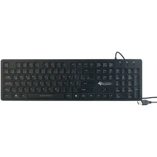 GeneralKeys Beleuchtete USB-Tastatur mit Nummernblock DE (PX4192-944)