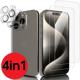 4in1 Set für iPhone 12 Mini 2x Display Schutzglas + 2x Kameraschutz 9H Panzerfolie